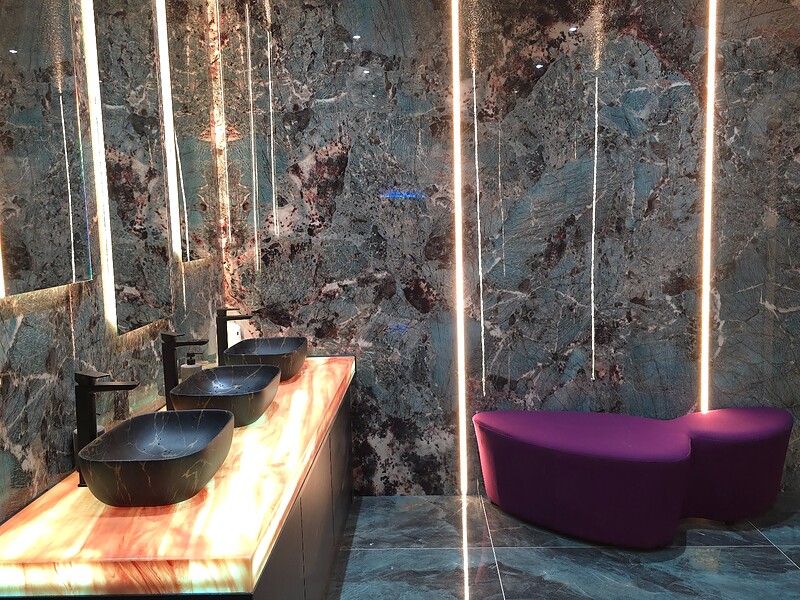 Stone bathroom